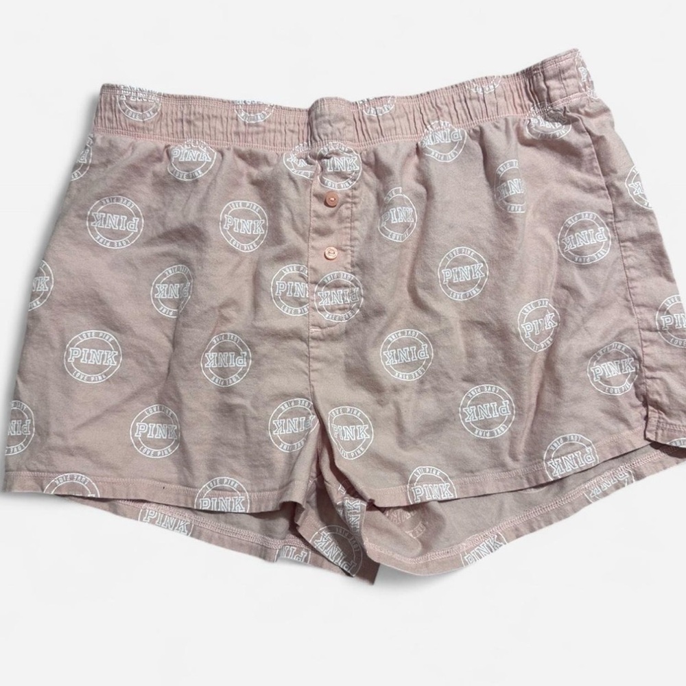 PINK Victoria's Secret Light Pink Boxer Shorts